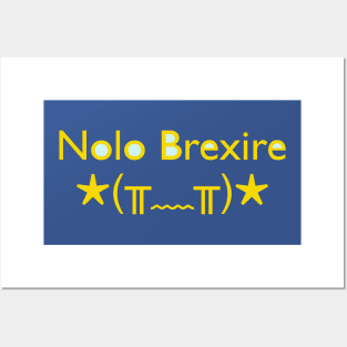 Nolo Brexire (I don't want to Brexit) Posters and Art